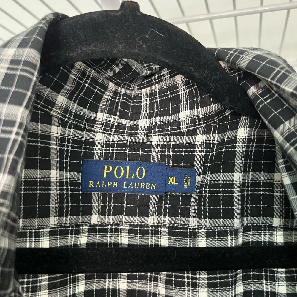 Polo Ralph Lauren Black Plaid Button Down